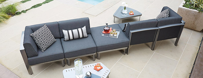 Aluminum furniture set