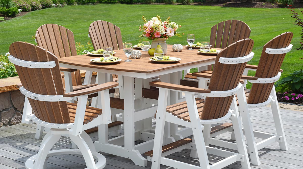 Poly outdoor furniture at The Patio Barn