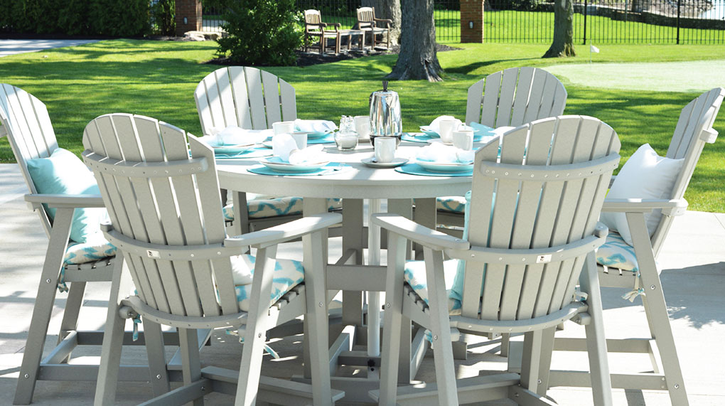 Poly outdoor furniture at The Patio Barn