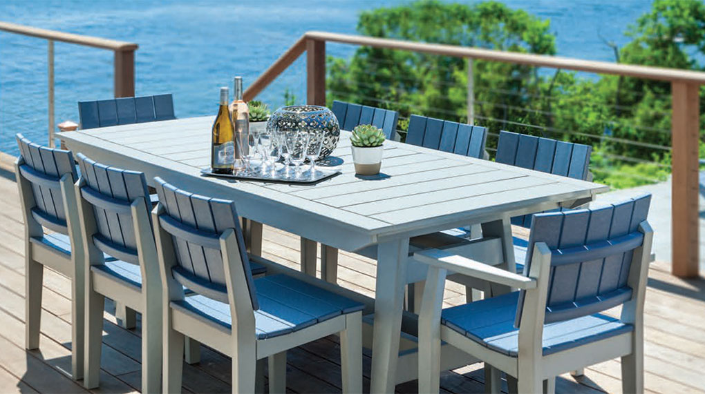 Poly outdoor furniture at The Patio Barn