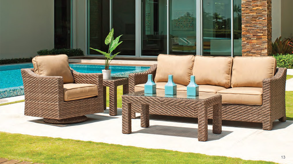 Wicker outdoor furniture at The Patio Barn